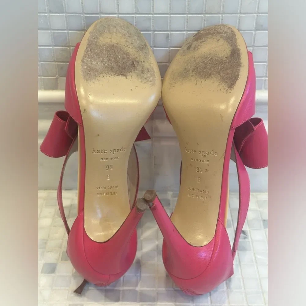 Kate Spade Imelda Pink Bow High Heels